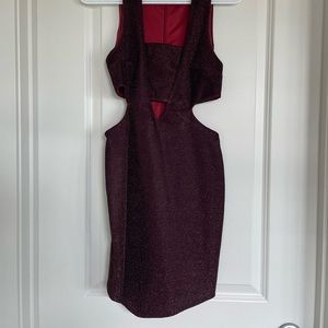 Red cut-out dress size 0